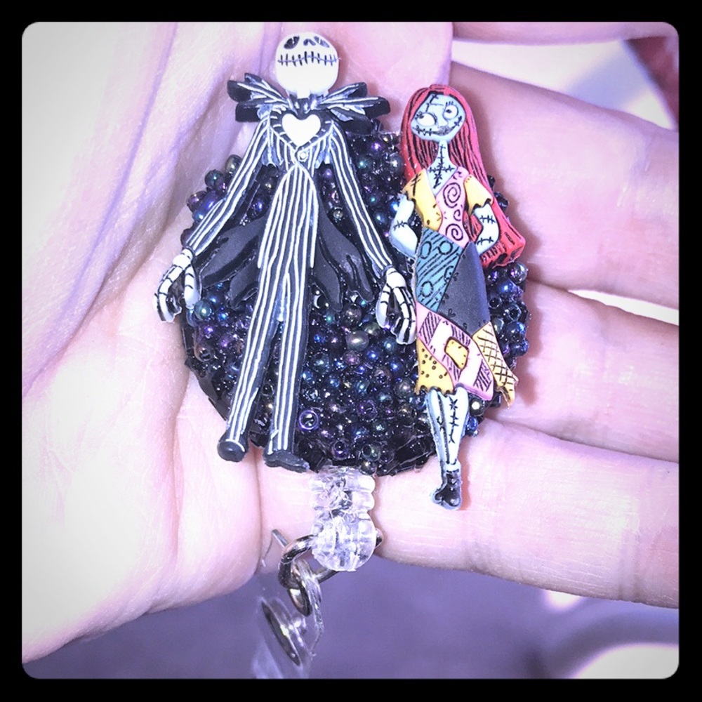 Nightmare Before Christmas inspired name badge